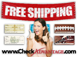 Free Shipping Available on Personal Checks!